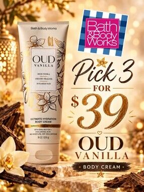 Bath & Body Works Vanilla Oud BODY CREAM